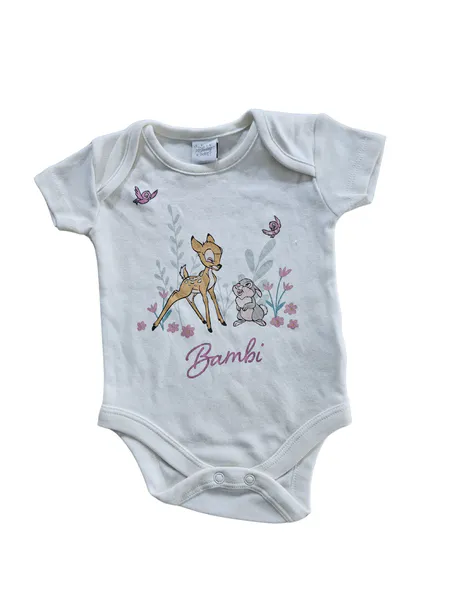 Hovedbilde Body - Bambi og Trampe - Korte ermer - Hvit