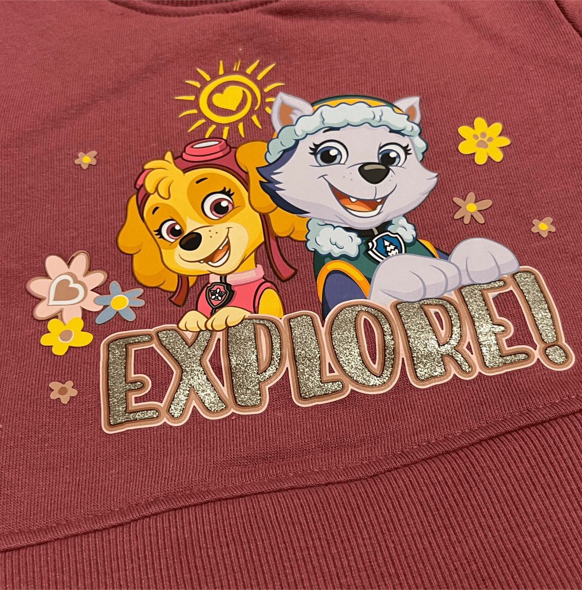 Kjole - Paw Patrol Skye og Everest- Burgunder 